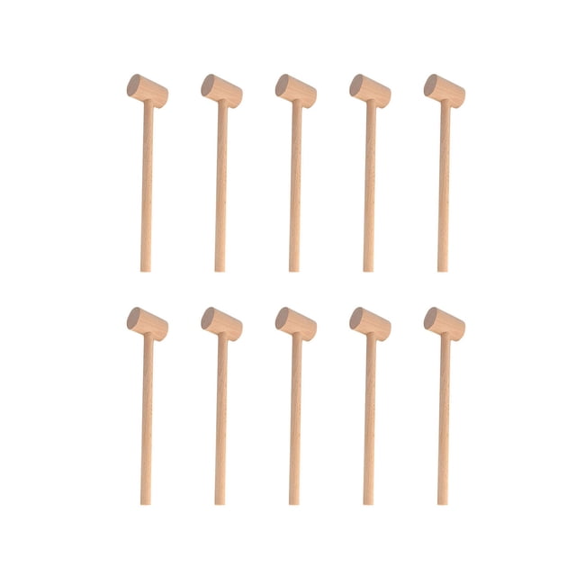 XWSHYW Herramientas para El Hogar Mazo Multifuncional de Madera Dura Natural para Cangrejos y Mariscos, Herramienta Pararomper Mariscos