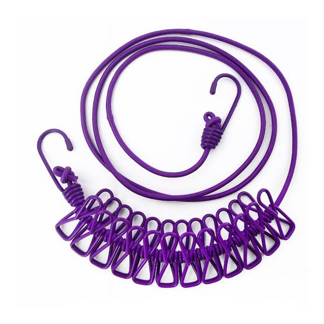 Tendedero con 12 clips revestidos para acampar al aire libre Sailing Electrónica