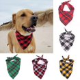 thumbnail image 3 of Pañuelos grandes para perro, pañuelo de algodón para mascota, clásico, rojo, negro, a cuadros, para gato y perro, toalla para Saliva, 3 of 4