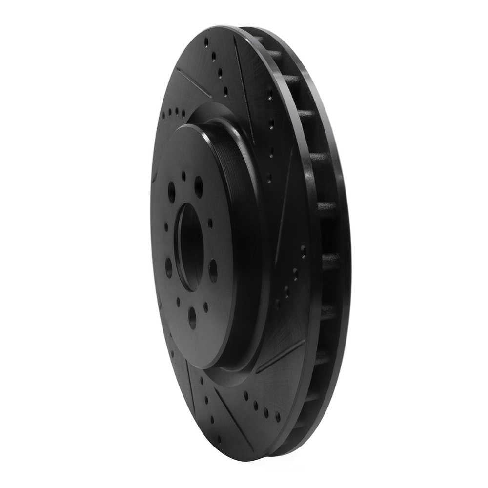 Dynamic Friction Company 633-27032R DFC Brake Rotor - Drilled And Slotted - Black
