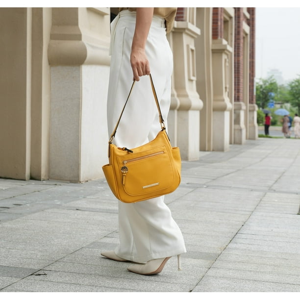 バッグ maiii.k LUDLOW 662995 Mou Meraki Genuine Leather Brown Crossbody Purse and