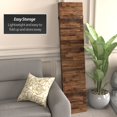 thumbnail image 5 of Oriental Furniture 6 ft. Tall Walnut Wood Pattern Canvas Room Divider - 3 Panel, 5 of 7
