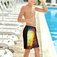 thumbnail image 6 of Cauagu Tennis Ball On Fire And Water Print Swim Trunks for Men,Youth Boys Swim Shorts Compression Liner Beach Shorts Boys' Swimming Shorts 7-20 Years Bathing Suit-X-Large, 6 of 7