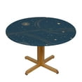 thumbnail image 3 of COMIO  Space Galaxy Constellation Pattern Round Table Cover Printed Lace Tablecloth for Kitchen Home Decor Picnic Table Diameter, 3 of 7