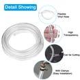 thumbnail image 4 of Uxcell Clear Vinyl Tubing, Flexible Plastic Pipe Tube Hose with 2 Clamps 3/8" ID x 33/64" OD x 26 Ft Length, 4 of 5