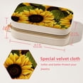 thumbnail image 5 of Sunflower Velvet Portable Travel Organizer Box with Removable Compartment - Display Case Included - Ideal Gift, 5 of 7