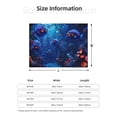 thumbnail image 5 of Naloa Deep Sea Glowing Fishes Flannel Fleece Throw Blanket for Bed Couch, Thick Blanket - All Seasons Suitable for Women, Men and Kids-50"x40", 5 of 6