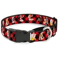 thumbnail image 1 of Buckle-Down Top Hat Pin Up Girl Poker Chips Vertical Stripes Dog Collar, 1 of 1