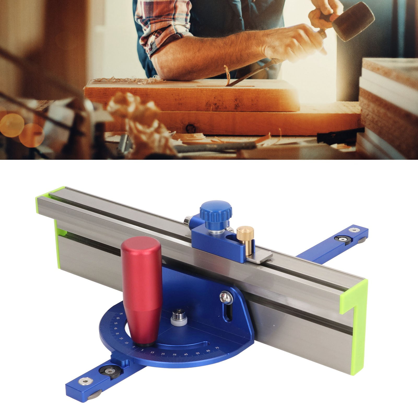 Miter Gauge, Term Using Accurate High Strength Table Saw Miter Gauge System  For Woodworking