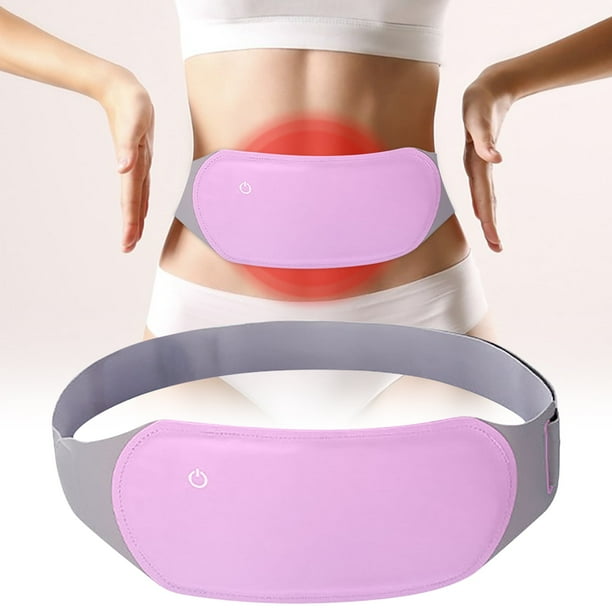 Almohadilla térmica menstrual portátil | Cinturón de calentamiento rápido y masaje para aliviar los cólicos menstruales | 3 Ajustes de temperatura 3 Modos de vibración | Envoltura de cintura