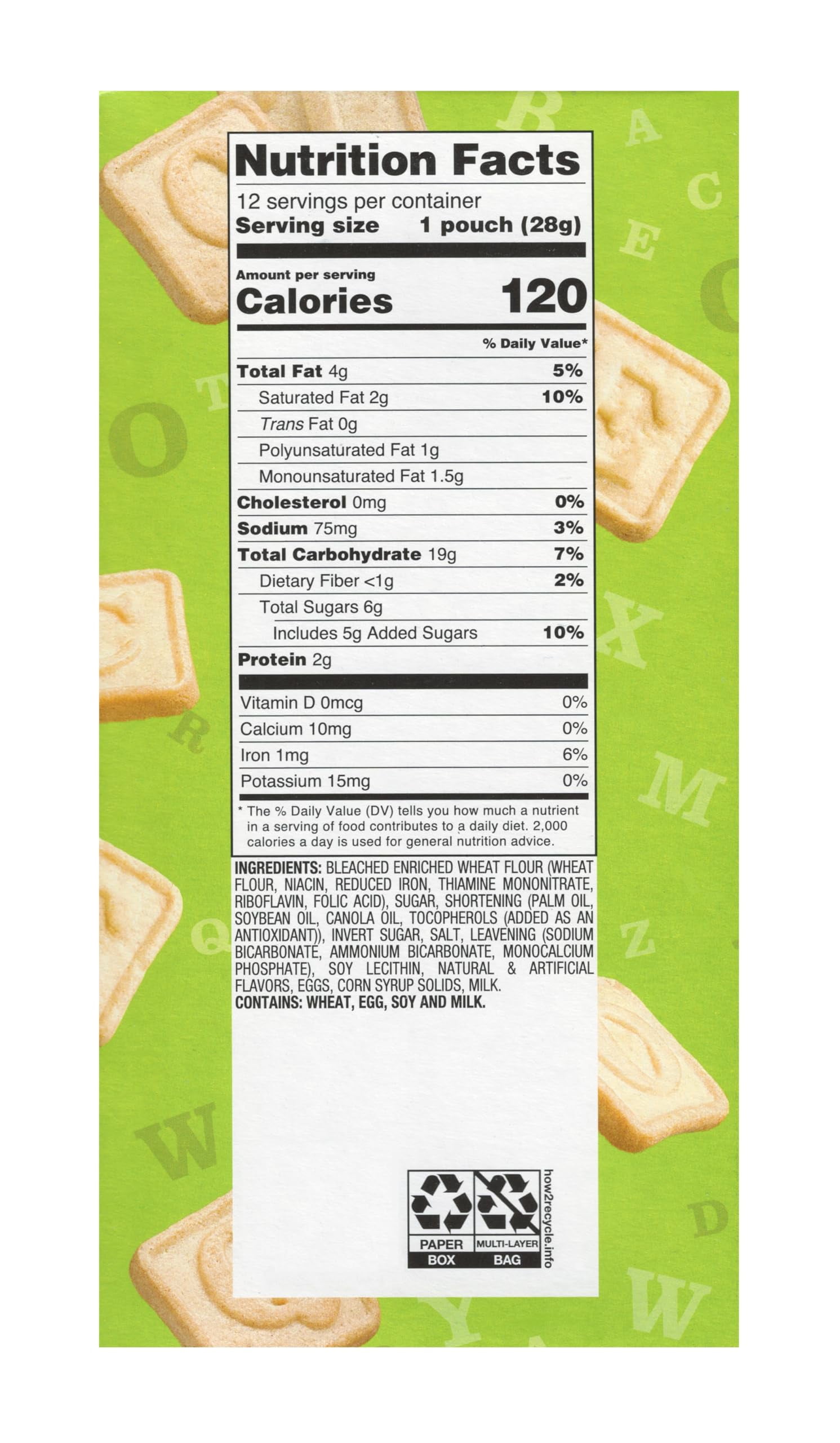 Benton’s Mini Alphabet Cookie Snack Packs – 2 Box Set (MSF2)