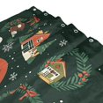 thumbnail image 3 of Yayeee Shower Curtain with Hooks 72"x72" Waterproof Fabric Bathroom Hanging Decor, Whimsical Christmas, 3 of 5