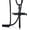 Black, variant on Men's Stainless Steel Nail Cross Pendant Necklace with 24 Inch Chain Polished Black Gold Silver