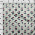thumbnail image 3 of oneOone Viscose Chiffon Light Gray Fabric Florals Craft Projects Decor Fabric Printed By The Yard 42 Inch Wide, 3 of 4