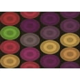 thumbnail image 1 of Ahgly Company Machine Washable Indoor Rectangle Transitional Plum Pie Purple Area Rugs, 7' x 10', 1 of 7