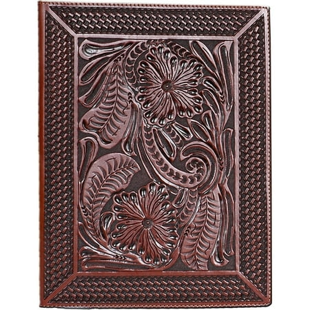 3d Western Pad Holder Leather Hand Tooled Fl Basketweave P10 3d Western Pad Holder Leather Hand Tooled Fl Basketweave P10
