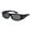 All Black, variant on Polarized Anti Glare Square Lens Cover Fit Over Glasses Sunglasses UV Protect
