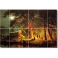 thumbnail image 1 of Ceramic Tile Mural-Albert Bierstadt Country Painting 16. 48" w x 32" h using (24) 8 x 8 ceramic tiles, 1 of 3