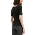 thumbnail image 2 of Levi's Womens Cecilia U-Neck Short Sleeve Top Black L, 2 of 3