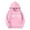 Pink, variant on Preppy Heart Hoodies for Youth Girls Long Sleeve Pullover Oversizied Valentines Sweatshirt Kids Cute Loose Casual Tops