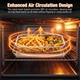 thumbnail image 6 of Vesteel 9 inch Air Fryer Pan with Basket Set, Stainless Steel Oven Crisper Tray for Baking, Roasting, and Healthy Cooking, Dishwasher Safe, 6 of 8