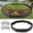 Black, variant on FTCBXT Garden Edging Border, 16 Ft Plastic Landscape Edging Border with Anchoring Spikes, Imitation Stone Fence for DIY Outdoor Yard Landscaping (20 Pcs, Black)