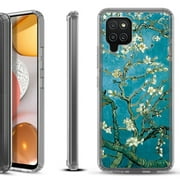 Shockproof Bumper Phone Case for Samsung Galaxy A42 5G, by OneToughShield ® - Almond Blossom