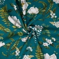 thumbnail image 3 of Waverly Inspirations 2 Yard Precut 100% Cotton Duck Fabric, Floral Teal, 45" Wide for Quilting & Sewing, 3 of 7