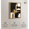 thumbnail image 2 of Golden Contrast I Canvas Gold Leaf Wall Art by Art Remedy, Gold Frame, 16" x 24", 2 of 7