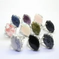 thumbnail image 2 of Chakra Crystal Ring Open Adjustable Quartz Stone Hollow Out Healing Reiki Gifts, 2 of 9