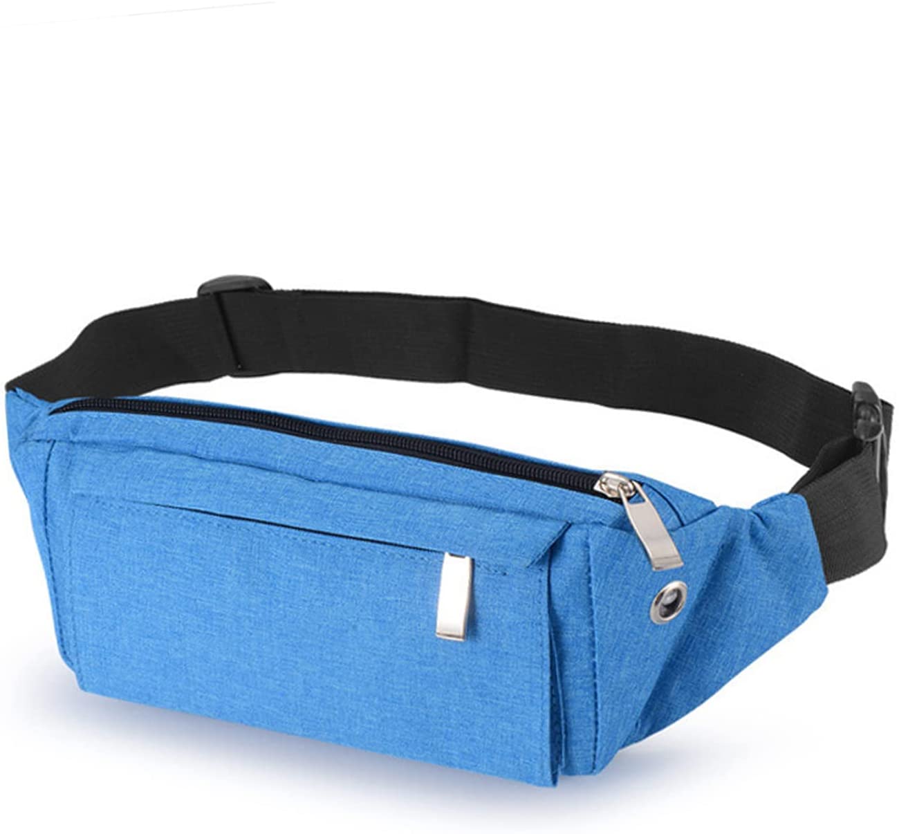 fanny packs for women & men unisex waist bolsa pack with headphone jack and zipper