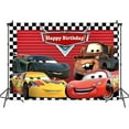 thumbnail image 3 of Car Birthday 5x3ft Backdrops Boy Car Racing Birthday Party Photography Background Kids Birthday Party Banner Photobooth Studio Props, 3 of 4