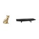 thumbnail image 1 of Figura de escritorio,Estatua de gato en estante,escritorio,oficina,decoración del hogar,Bandeja para servir,Bandeja para servir fruta,centro de mesa y almacenamiento,Bandeja rectangular de, 1 of 8