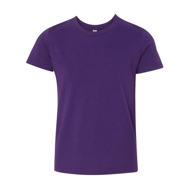 BELLA+CANVAS T-Shirt en Jersey à Manches Courtes 3001Y, S, Violet Équipe