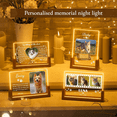 thumbnail image 2 of 8inch Wooden U-Shaped Luminous Base Display Frame Wooden Frame LED Personalized Cat Memorial Gifts for, 2 of 7