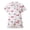 Red Kid, variant on Mommy and Me Matching Pajamas Bow Print Button Down Short Sleeve Lapel Tops Shorts Family Satin Sleepwear