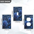 thumbnail image 2 of Light Switch Cover Switch Plate Outlet Cover Plug Cover for Electrical Duplex Outlets Blue Rose Pattern, 2 of 6