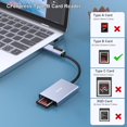 thumbnail image 2 of BENFEI CFexpress Type B Card Reader with USB 3.2 (Gen 2) 10Gbps USB-C&USB-A 2-in-1 Type B CFexpress Adapter Compatible with Windows/Mac/Linux/Android(Not for XQD Card), 2 of 5