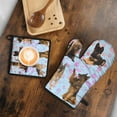thumbnail image 5 of German Shepherd Kitchen Oven Mitt and Pot Holder Sets 2 Pcs for Baking, Cooking and Grilling, Heat Resistant Up To 392 °F, 5 of 7