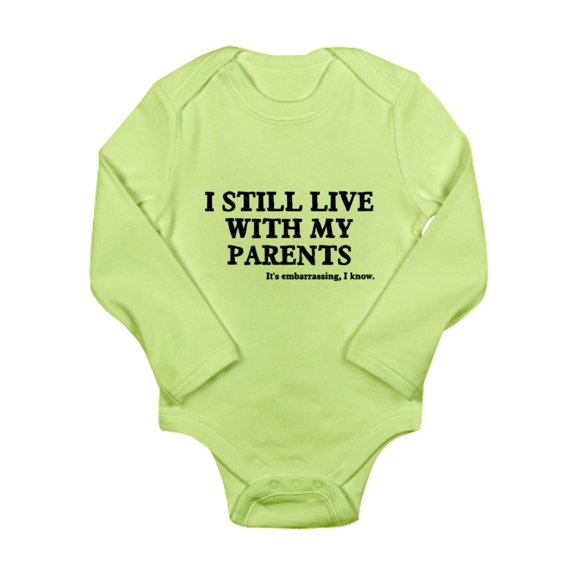 CafePress - I Still Live With My Parents Long Sleeve Infant Bo - Long Sleeve Infant Bodysuit