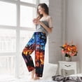 thumbnail image 5 of Pofeuu Magical Stained Glass Castle Print Women's Fashion Pajama Pants with Pockets Comfy Drawstring Sleep Lounge Bottoms-Medium, 5 of 6