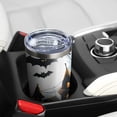 thumbnail image 5 of 20oz Halloween Stainless Steel Car Tumbler - Spooky Ghost Pumpkin Double-Wall Vacuum Insulated Travel Mug with Straw, Spill-Proof Lid, 5 of 7
