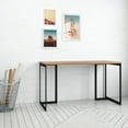 thumbnail image 2 of Lexington Contemporary Modern Desk with Metal Base in Maple Cream, 2 of 6