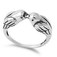 thumbnail image 4 of Sterling Silver Women's Love Birds Sparrows Ring 925 Band 6mm Jewelry Female Male Unisex Size 12, 4 of 4