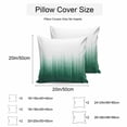thumbnail image 3 of Waterproof Throw Pillow Covers Set of 2, 20x20 Inch Green Ombre Stripe Decorative Pillowcases Outdoor Pillow Slip Cushion Covers Set for Couch Tent Abstract Art Gradient Watercolor, 3 of 7