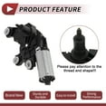 thumbnail image 4 of Windshield Wiper Motor for VW Touareg 2011-2017 Rear Windscreen Wiper Motor Replacement No.7P6955711/7P6955711A/7P6955711B 4 Pin, 4 of 7