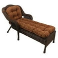 thumbnail image 3 of Blazing Needles 74-inch by 19-inch U-shaped Outdoor Patterned Polyester Chaise Lounge Cushion, 3 of 3