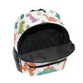 thumbnail image 6 of FORMRS School Backpack with Front Zippered Pocket 12" Student Travel Daypack, Cartoon Dinosaur Pattern, 6 of 6