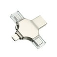 thumbnail image 2 of TFixol Clé USB Métallique Compacte 64 Go Multifonction avec Compatibilité Type-C, Micro USB et iOS pour Téléphones Intelligents et Ordinateurs, 2 of 6
