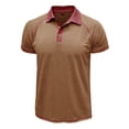 thumbnail image 4 of pstuiky camisetas camisas para hombre, Blusa de manga corta con cuello vuelto, transpirable, con botones y color liso para hombre camisas casuales para hombre xxxl, 4 of 7